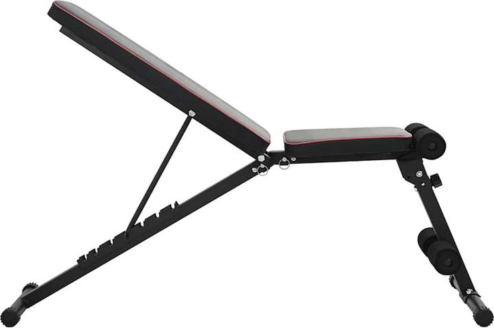 Produktbild vidaXL verstellbare Gewichtbank faltbar 230 kg Schwarz Stahl