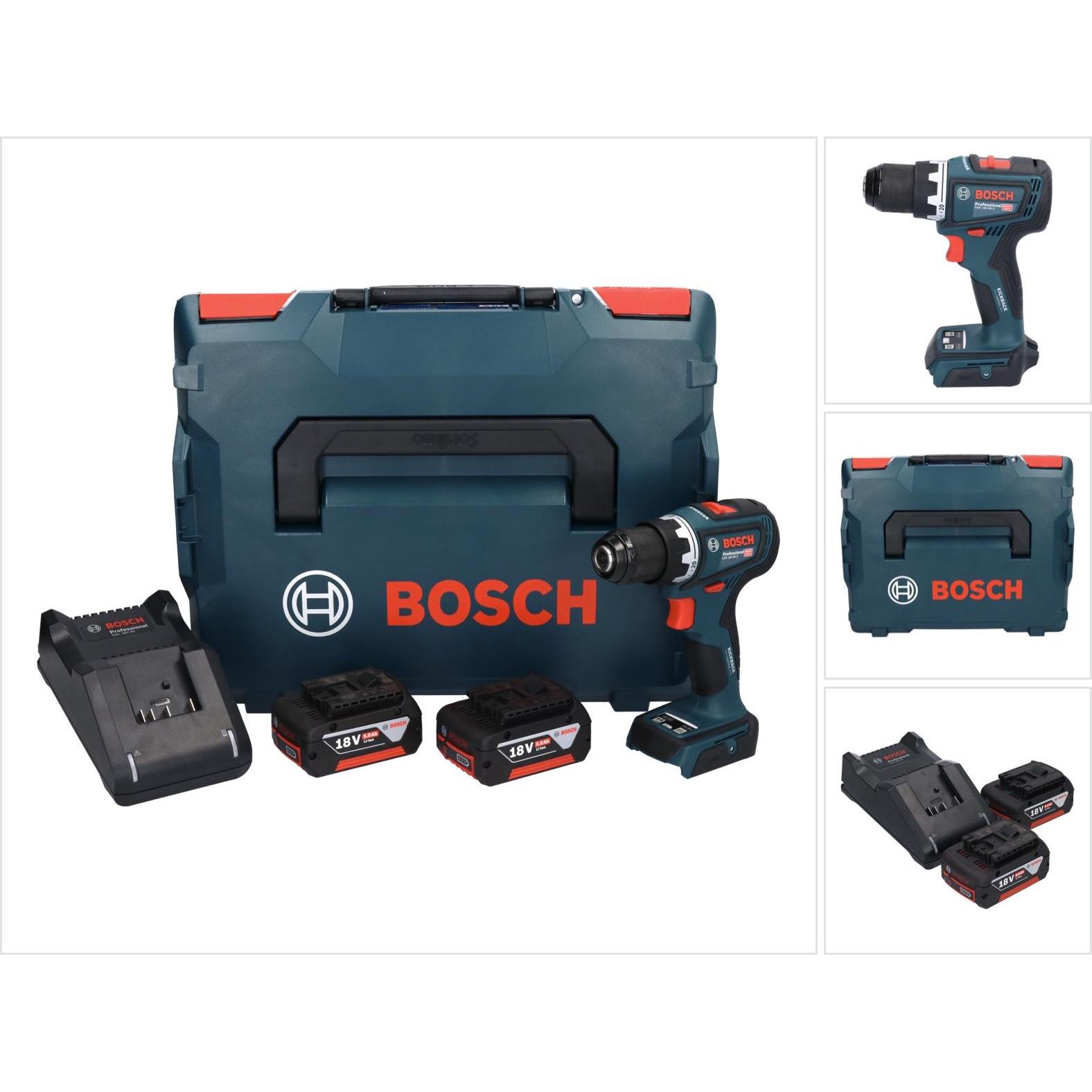 Bosch Professional, Bohrmaschine + Akkuschrauber, Bosch GSR 18V-90 C Professional Akku Bohrschrauber 18 V 64 Nm Brushles...