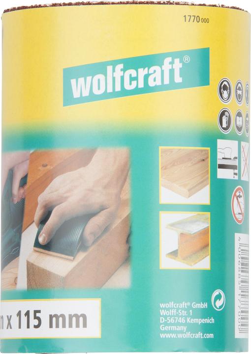 Produktbild wolfcraft wolfcraft 1 Schleifpapierrolle Kor. K240, 5mx115mm (240)