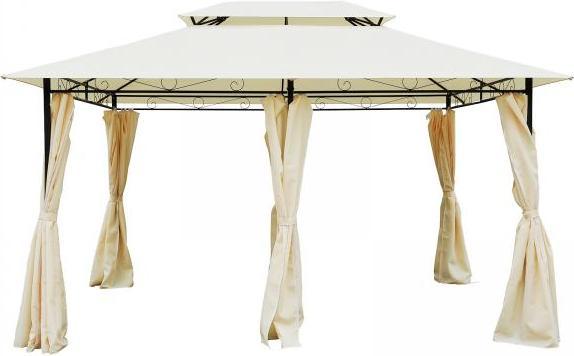 Produktbild Outsunny Gartenpavillon mit Doppeldach und Seitenteilen (400 cm, 300 cm)