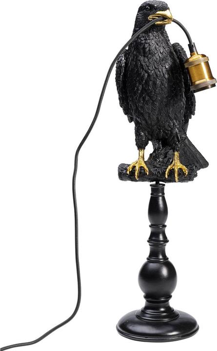Image du produit Kare Design Lampe à poser Animal Sitting Crow noir mat (E27)
