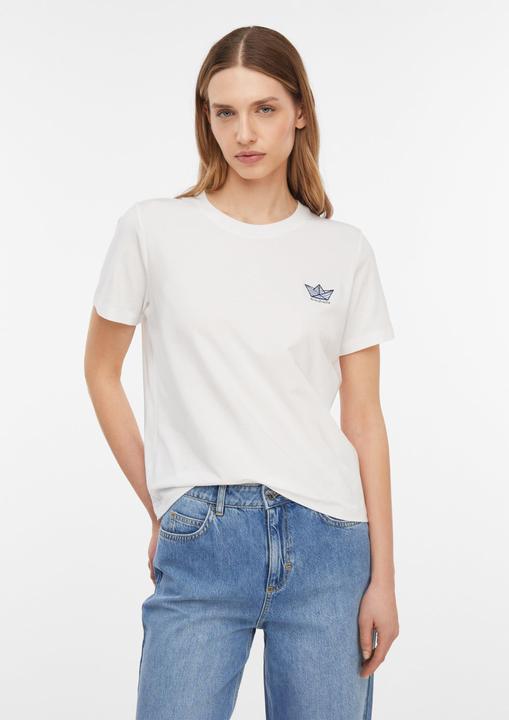 Produktbild Comma T-Shirt Basic Fit T-Shirt mit Artwork (48)