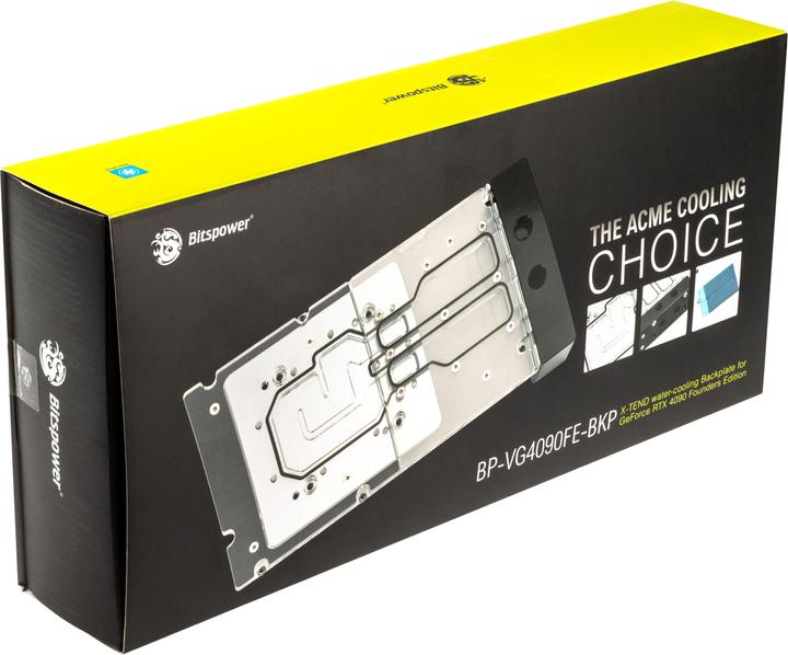 Actual product image Bitspower X-TEND active backplate RTX 4090 FE - acrylic