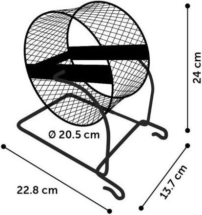 Image du produit Flamingo Roue d'exercice pour hamster, rat, écureuil, L - (540058512662)