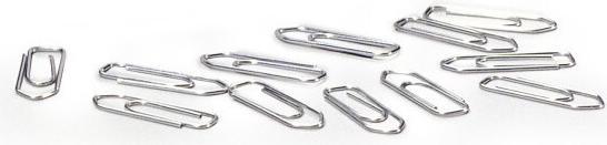 Actual product image Durable Paper clips, galvanised, 26 mm Contents: 100 pieces in folding box (1206-25) (100x)