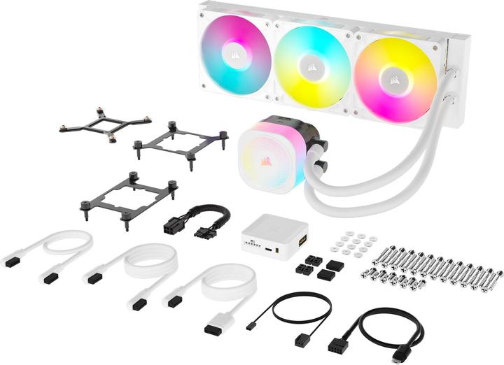 Image du produit Corsair iCUE LINK TITAN 360 RX RGB White AIO, 360mm Radiator, Liquid CPU Cooler