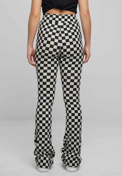 Actual product image Urban Classics Ladies Checked Boot Cut Leggings (M)