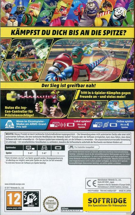 Image du produit Nintendo Armes (Switch, DE)