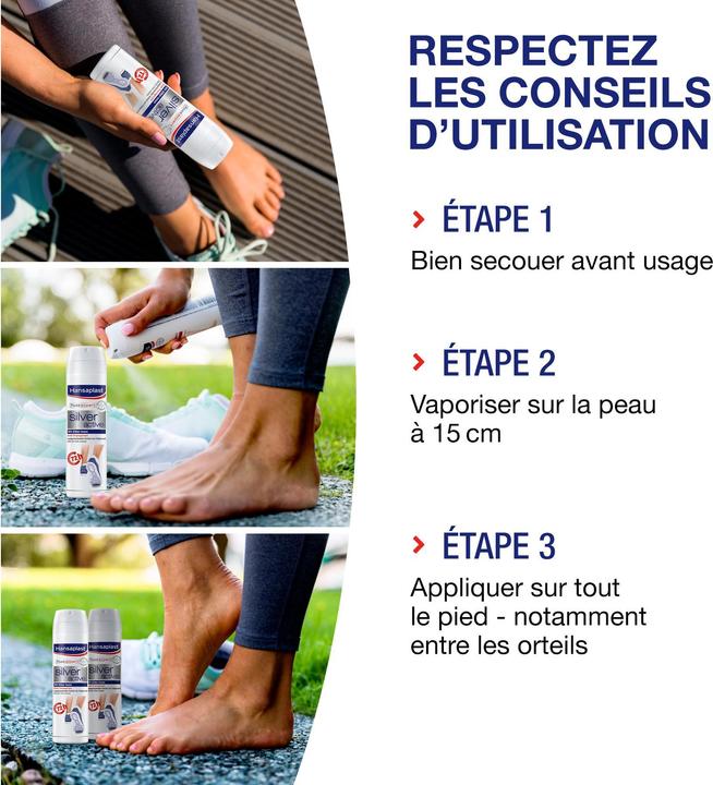 Image du produit Hansaplast Fussspray Silver Active (Déodorants & poudre pour les pieds, 150 ml)