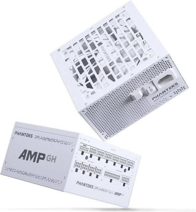 Image du produit Phanteks AMP GH 1200W 80 PLUS Platinum Netzteil, PCIe 5.1, ATX 3.1 - 1.200 Watt, weiss (1200 W)