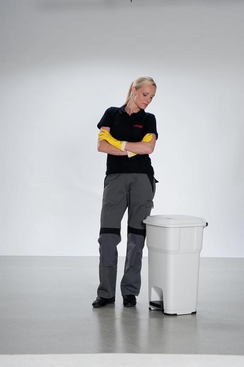 Actual product image Vileda Pedal bin Hera - 60 L pedal bin, white with HACCP recommendations for touch-free use (60 l)