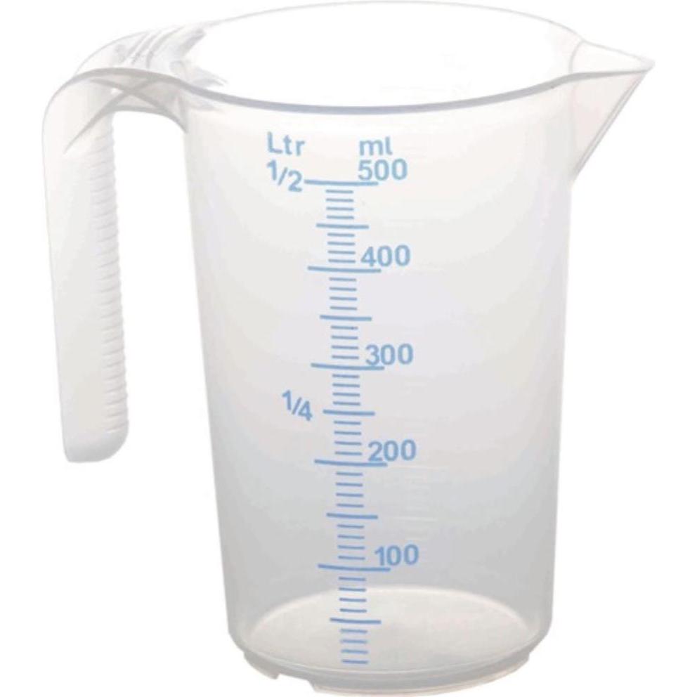 Max4car Messbecher 0,5 l PP, Messbecher, Transparent