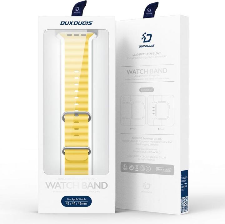 Actual product image Dux Ducis Strap Watch Strap 8 / 7 / 6 / 5 / 4 / 3 / 2 / SE (41 / 40 / 38mm) Silicone Band Bracelet Y (38 mm, 40 mm, 41 mm, Silicone (liquid), Stainless steel)