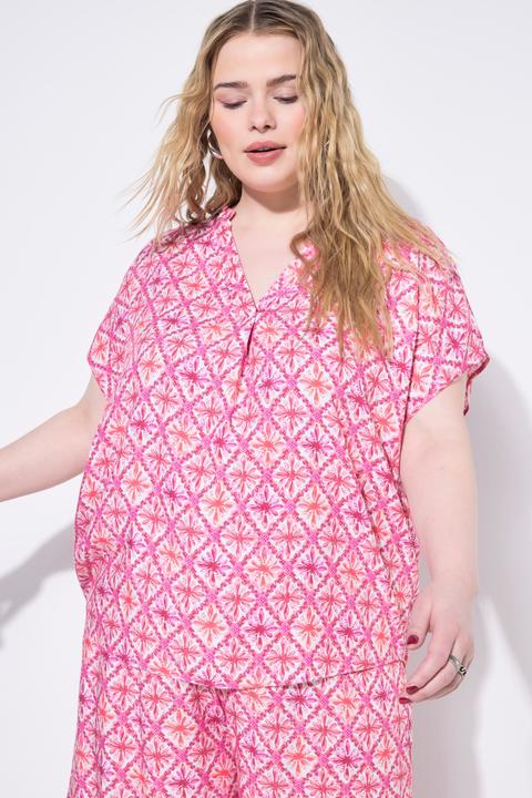 Produktbild Studio Untold Blusenshirt, oversized, Color Rautenprint (54)