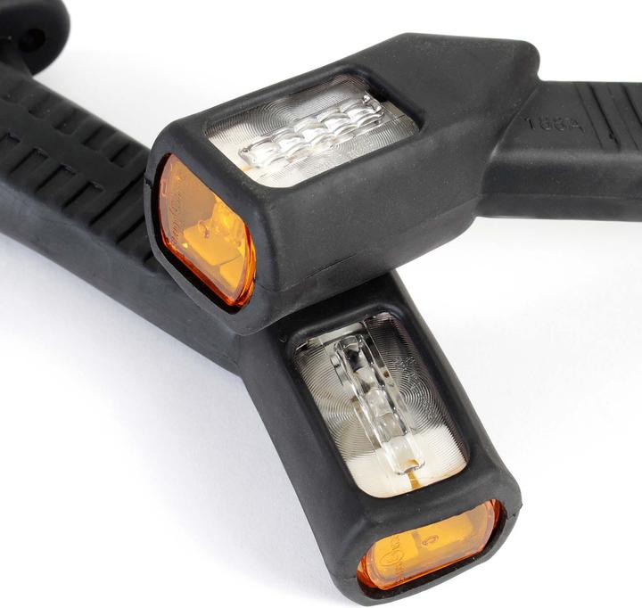 Produktbild Wiltec 2x 4 LED Seitenleuchte eckig 12V Positionsleuchte Begrenzungsleuchte KFZ