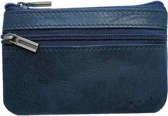 Actual product image Only-Bags.Store Vintage Crazy Horse Leather Coin Purse Genuine Leather Zip Coin Wallet Retro Key