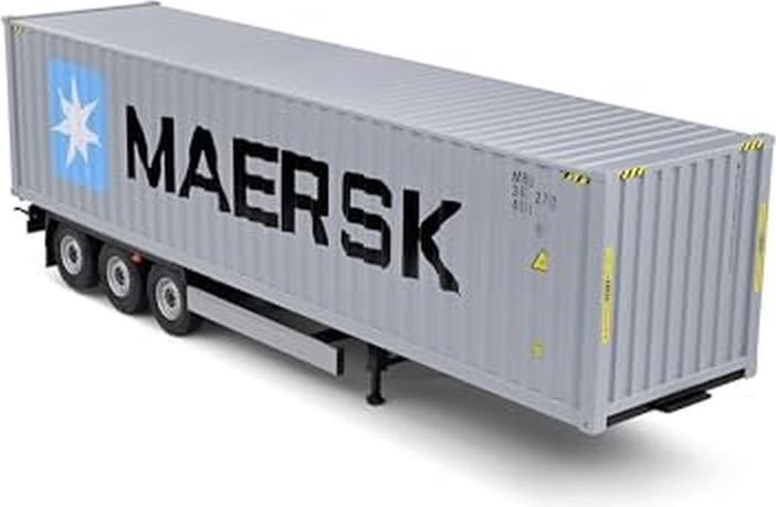 Produktbild Solido 1:24 Container Anhänger blau