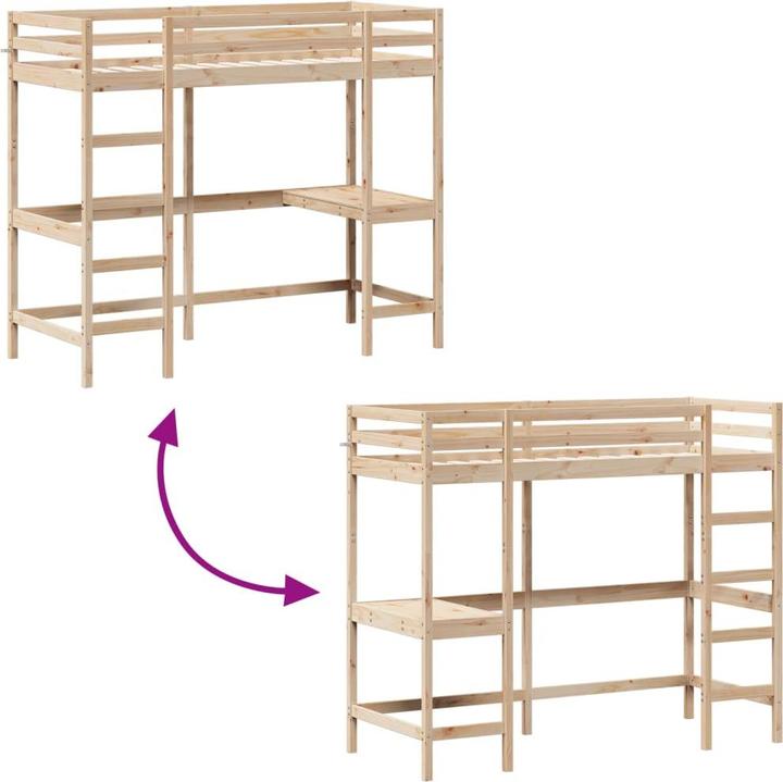 Produktbild vidaXL Hochbett (80 x 200 cm)