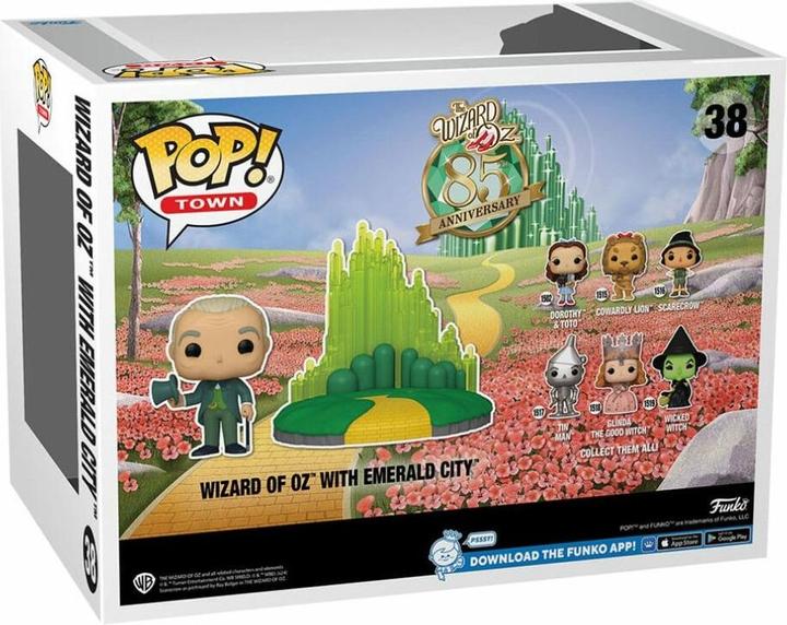 Actual product image Funko The Wizard of Oz POP! Town Vinyl Figure Emerald City w/Wizard 9 cm