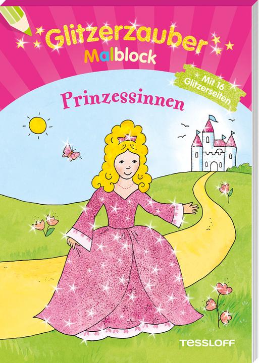 Produktbild Tessloff Glitzerzauber-Malblock Prinzessinnen