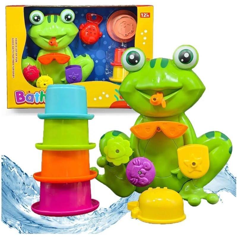 Bathroom Solutions Mehrfarbig Fröhlicher Frosch Mit Badetassen