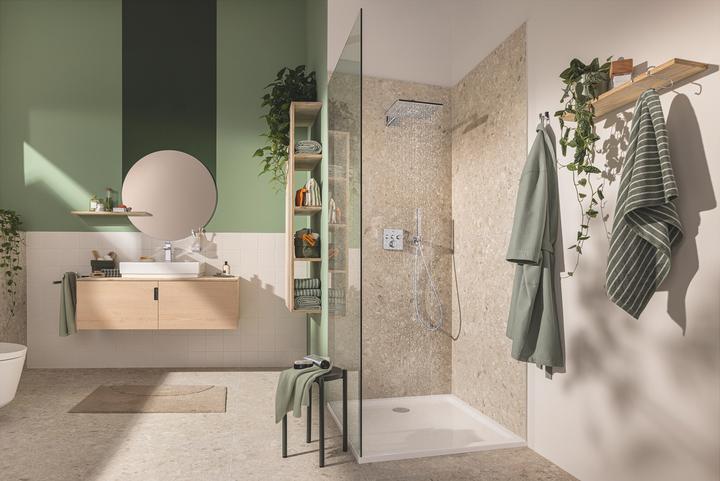 Actual product image Grohe Precision SmartControl Unterputz Duschsystem mit Vitalio SmartActive 310 Cube (2 Strahlarten) und Vi