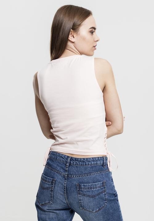 Actual product image Urban Classics Ladies Lace Up Cropped Top (XS)