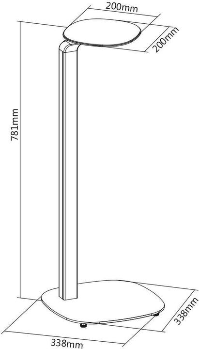 Actual product image myWall HS20L (1 pair, Stand, Not movable)