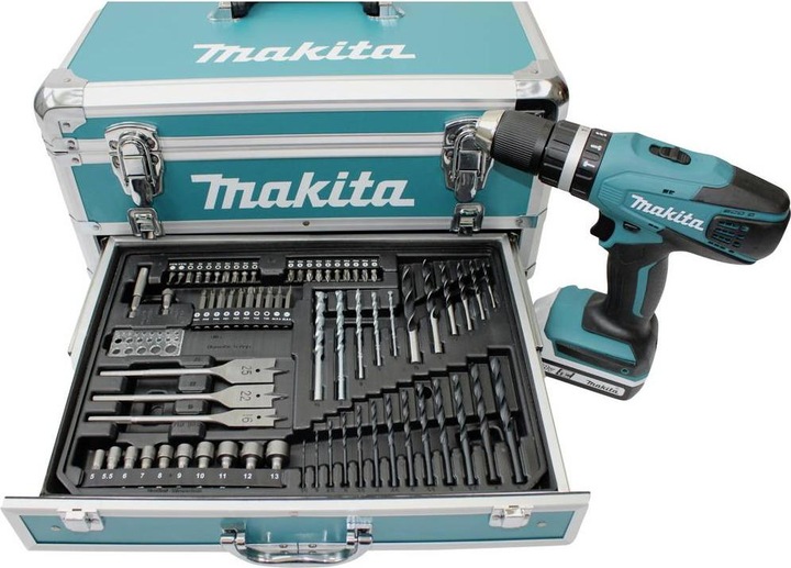 Actual product image Makita HP457DWEX4 Set (Rechargeable battery operated)