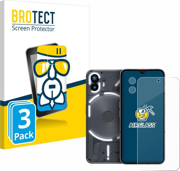 Produktbild BROTECT AirGlass Panzerglasfolie (3 Stück, Nothing Phone (2))