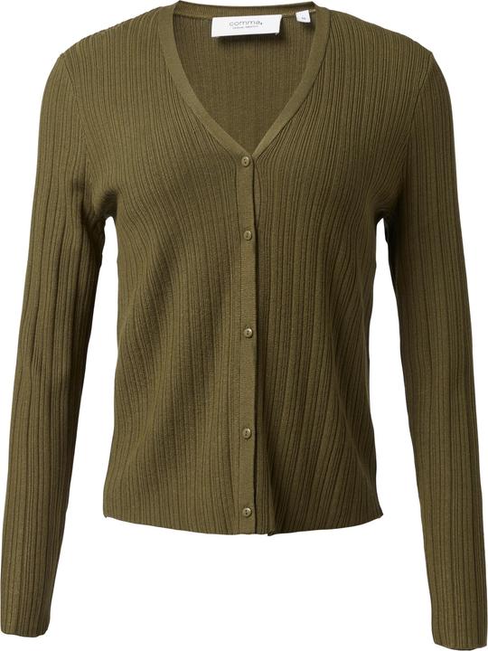 Actual product image Comma Strickjacke Gerippte Strickjacke im Slim Fit (36)