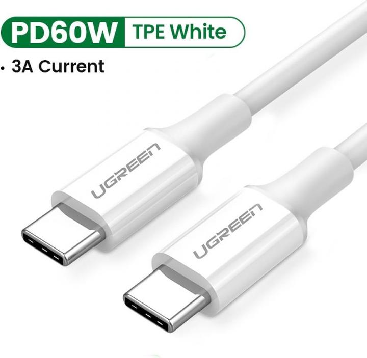 Produktbild Ugreen USB-C Power Delivery QC 3.0 20V 3A 60W (1 m, USB 2.0, 60 W)