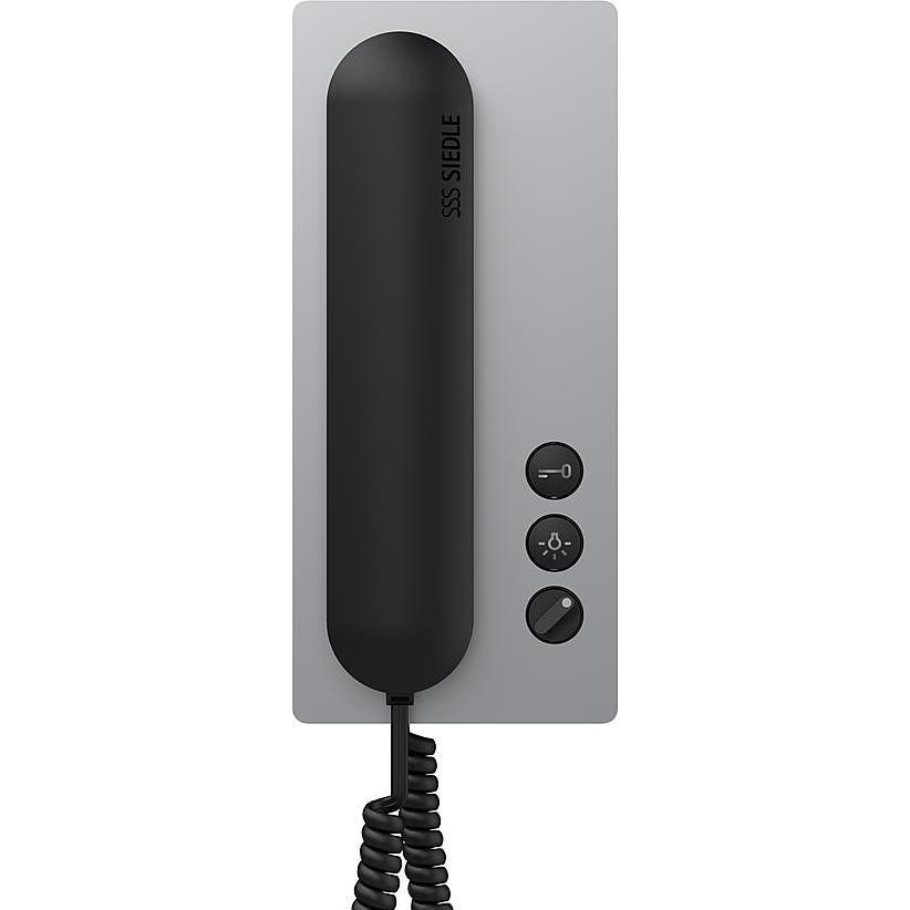 Siedle, Klingel + Türsprechanlage, S. & Soehne Haustelefon Analog Aluminium/Schwarz HTA 811-0 A/S
