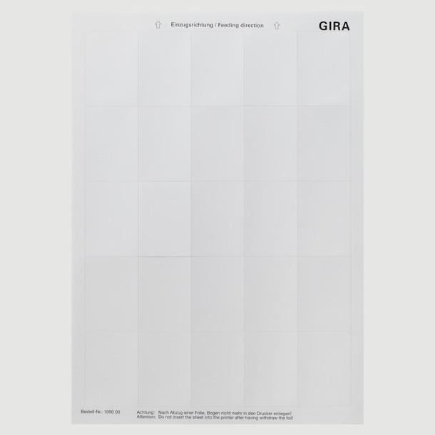 Produktbild Gira Beschriftungsbogen
