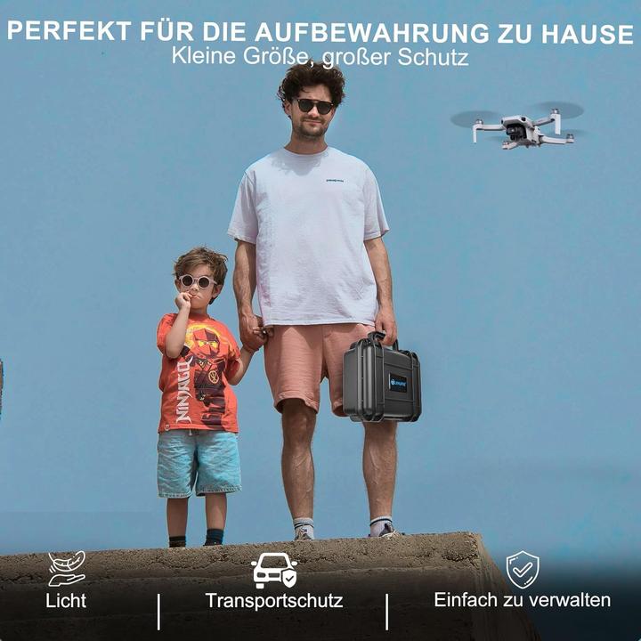 Image du produit Lekufee Sac de transport de drone étanche (Valises de drone, DJI Mini 2, DJI Mini 4 Pro)