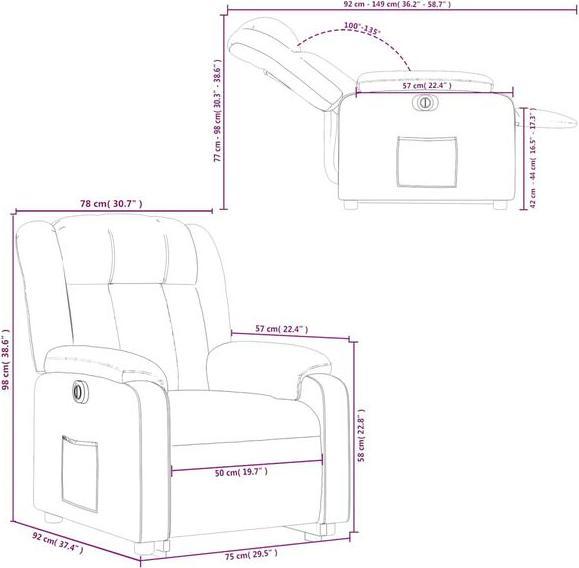 Image du produit vidaXL Relaxsessel mit Aufstehhilfe