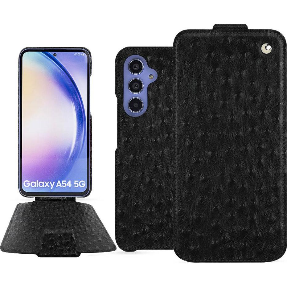 Thumbnail - Noreve Lederschutzhülle vertikal (Samsung Galaxy A54 5G), Smartphone Hülle, Schwarz