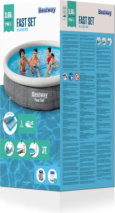 Produktbild Bestway Fast Set Pool Set (Ø 366 x 76 cm)