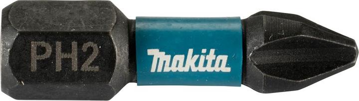 Actual product image Makita E-12360 Sukimo Antgalis, PH2X25mm, 25vnt. IMPACT BLACK (Cross Phillips PH)