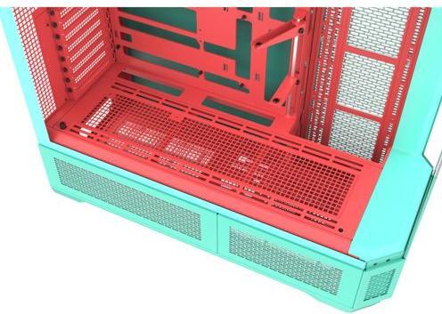 Actual product image Thermaltake "View 600 TG Mint Strawberry" (ATX, mATX, Mini-ITX)