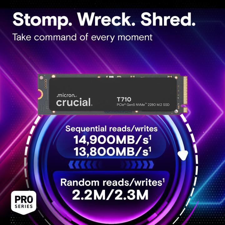 Actual product image Crucial T710 (4000 GB, M.2 2280)
