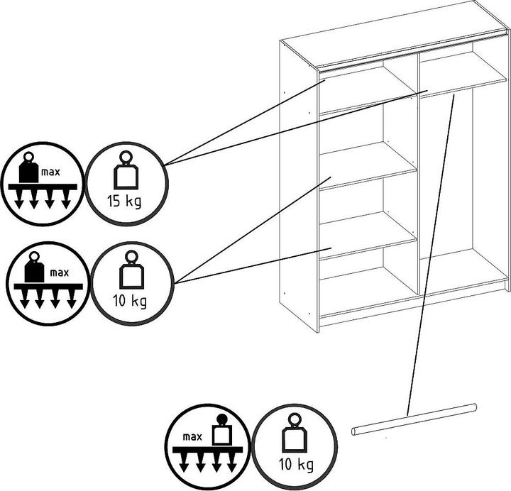 Immagine prodotto Vente-unique Calela (150.60 x 62 x 198.50 cm)