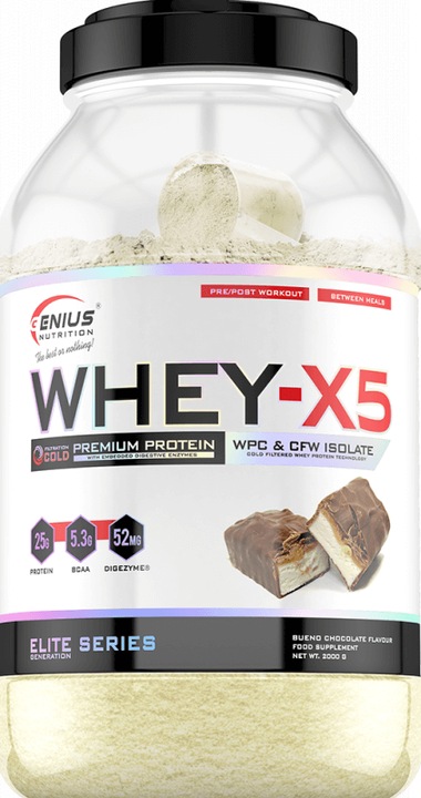 Image du produit Genius Nutrition Whey-X5 (Bueno Chocolate, 2000 g)