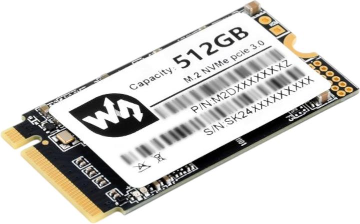 Actual product image WaveShare 512GB SSD M.2 NVME 2242 Speicher (512 GB, M.2 2242)
