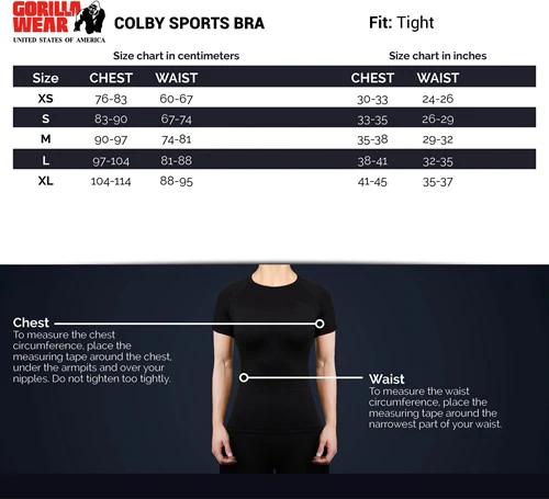 Actual product image Gorilla Wear Colby Sports Bra black (L)