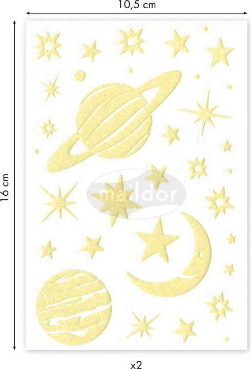 Produktbild My Mandarine Phospho Planeten (68 Sticker)