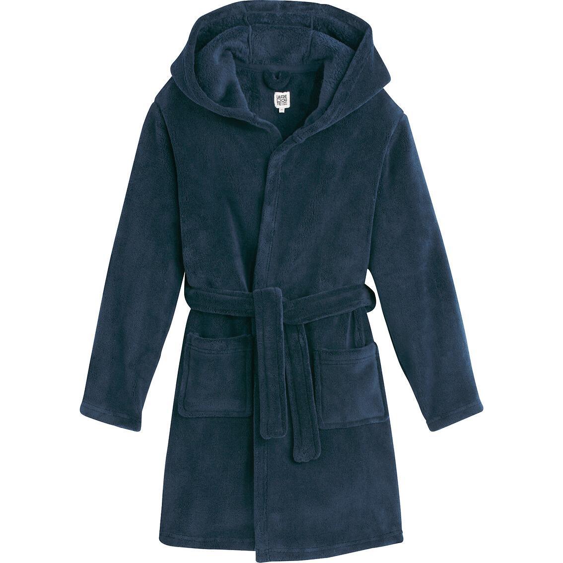 La Redoute Collections Kuscheliger Fleece-Morgenrock mit Kapuze (110)