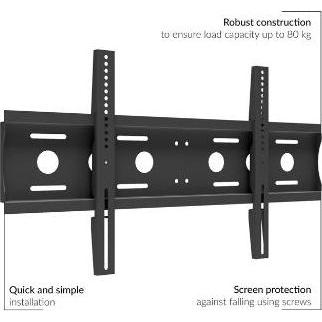 LK (LKBR77) UNIVERSAL FLAT WALL MOUNT FOR 50-86 SCREENS (Muro, 80 kg, 50" - 86"), Supporto da parete TV