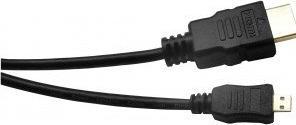Produktbild Exertis Connect Micro HDMI Kabel, High Speed mit Ethernet, vergoldet, HDMI St. A / HDMI Micro St. D, 1,0 m Anschluss (1 m, HDMI)