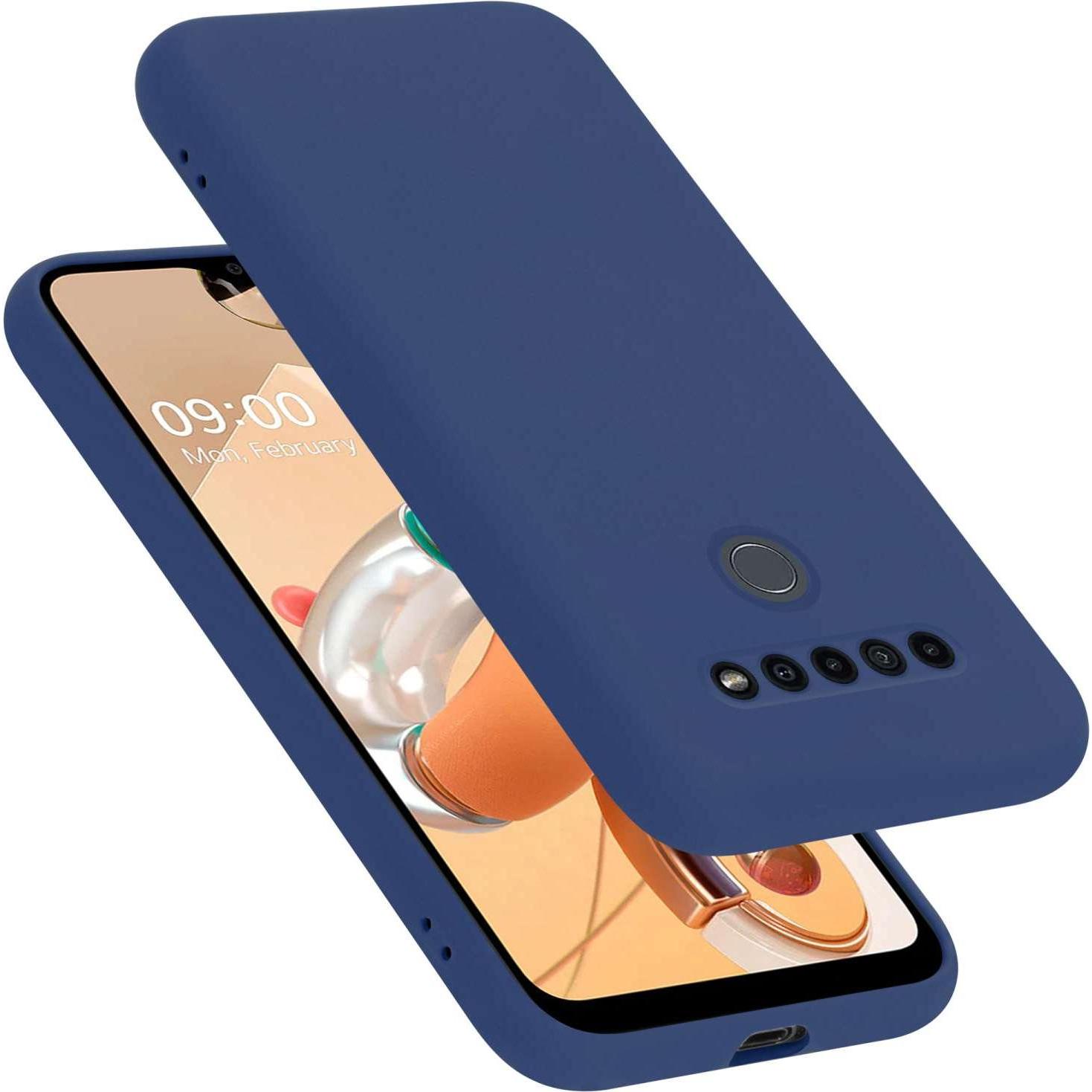 Cadorabo Hülle für LG K41S TPU im Liquid Case Design (LG K41s), Smartphone Hülle, Blau